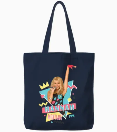 Disney Hannah Montana 90s Tote Bags - Navy