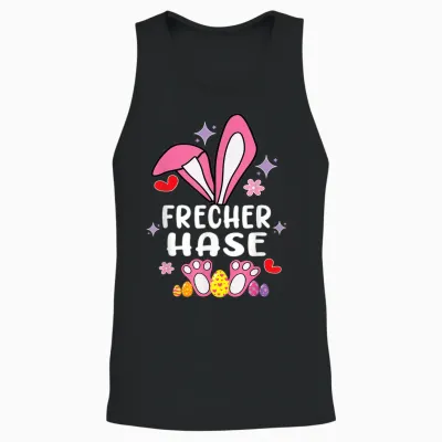 Frecher Hase Osterhase Partnerlook Outfit Geschenk Ostern Unisex Tank Top - Black