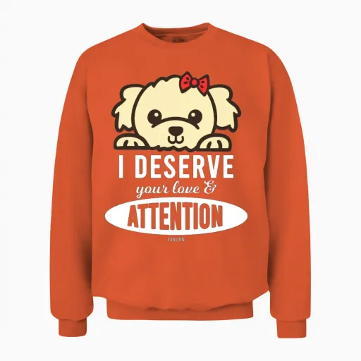 Dog Puppy Unisex Sweatshirt - Orange