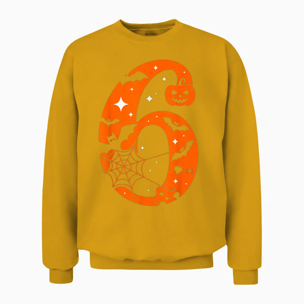 Couple Halloween Costume 6 7 Rizz Six Seven Meme Unisex Sweatshirt in Gold