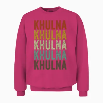 Khulna Bangladesh Retro Vintage Unisex Sweatshirt - Heliconia