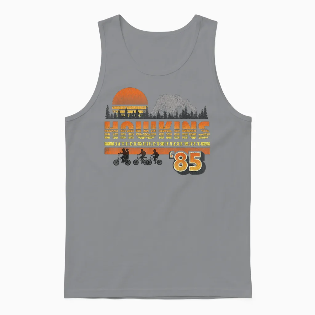 Stranger Things Hawkins Unisex Tank Top in Sport Grey