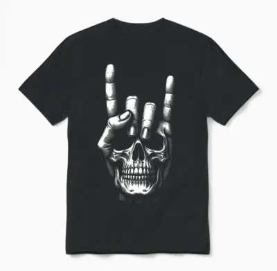 Tete Morte Guitarist - Guitar Electric Guitar Unisex T-Shirt - Black