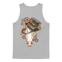 Steampunk Horse Riding Victorian Horses Steampunk Unisex Tank Top - Ash – 1