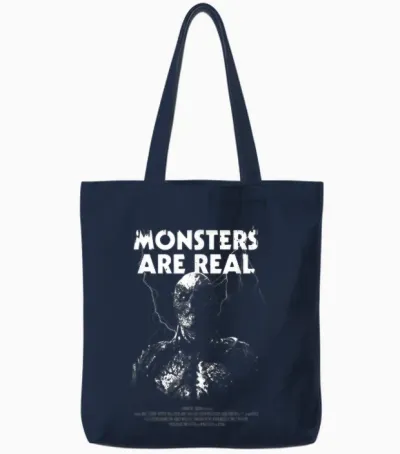 Stranger Things Vecna Monsters Are Real Tote Bags - Navy