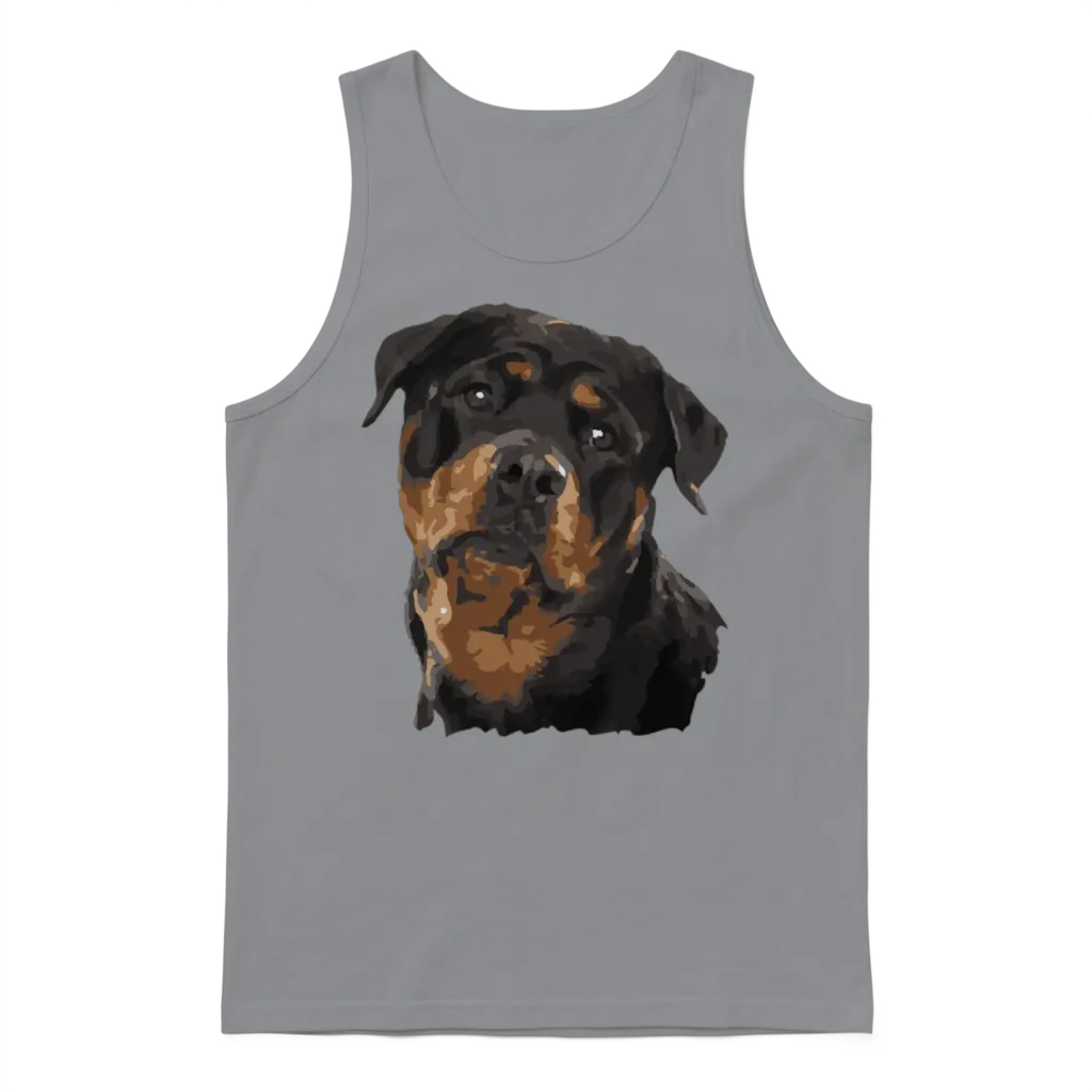 Rottweiler Dog โ Lovers Gift Unisex Tank Top - Sport Grey