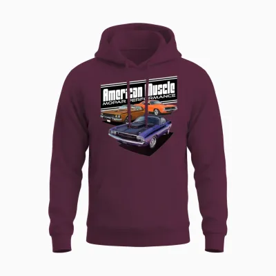 Dodge Muscle Unisex Hoodie - Maroon