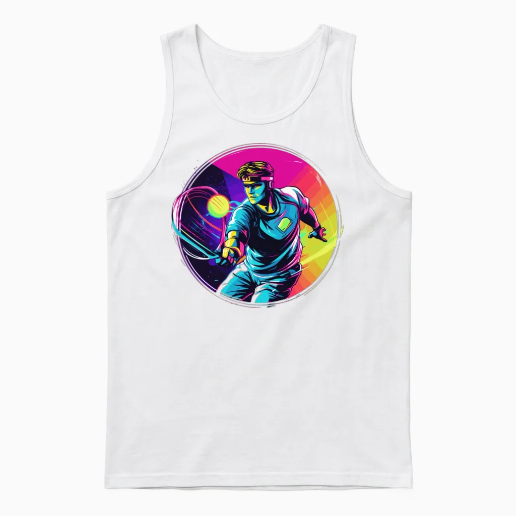 Tennis Unisex Tank Top in White