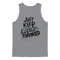 Just Keep Moving Forward Design 2 Unisex Tank Top - Sport Grey – 1