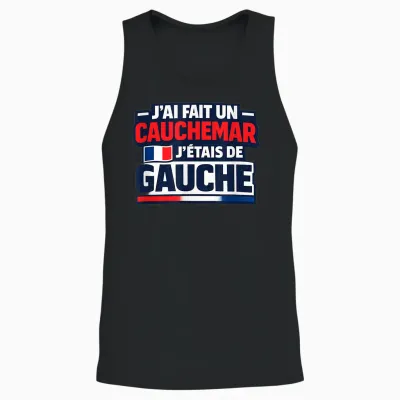 J'ai Fait Un Caumare J'étais De Gauche Humour Unisex Tank Top - Black