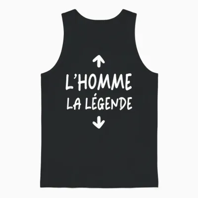 Man Legend Gift Offset Original Cock Humor Zizi T-Shirt, Black, S Unisex Tank Top - Black
