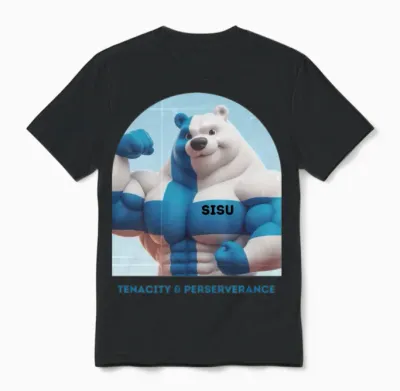 Sisu Finnish Strength Unisex T-Shirt - Black
