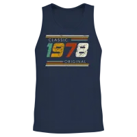 Classic 1978 Original Vintage 44th Birthday Unisex Tank Top - Navy – 2