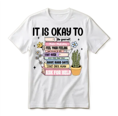 It's Ok to Make Mistakes Not Know Mental Health Unisex T-Shirt - White
