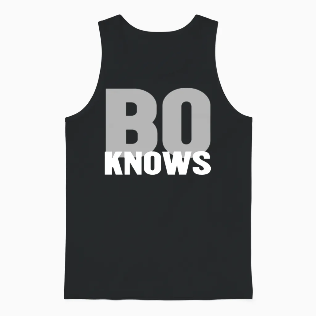 Bo Knows Unisex Tank Top in Black