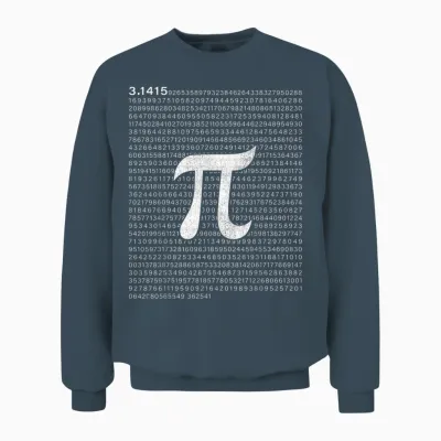 Symbole Pi Avec Chiffres Unisex Sweatshirt - Dark Heather