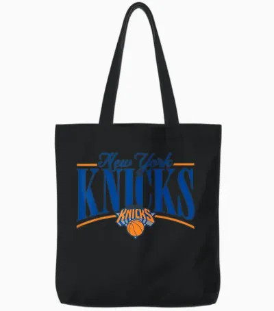 New York Knicks Nba Logo Tote Bags - Black