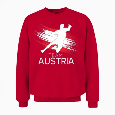 Handball österreich Trikot Handballspieler Handballspiel Unisex Sweatshirt - Red