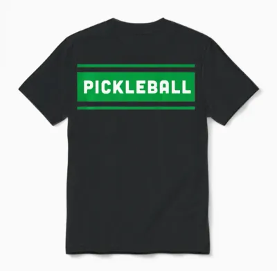 Classic Cool Retro Pickleball Unisex T-Shirt - Black