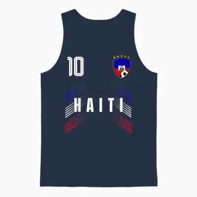 Haiti Flag Haitian Pride Lovers Unisex Tank Top - Navy