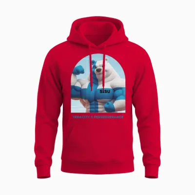 Sisu Finnish Strength Unisex Hoodie - Red
