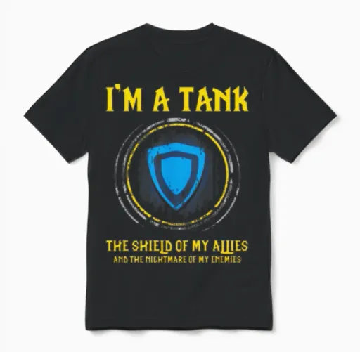 I M A Unisex T-Shirt in Black