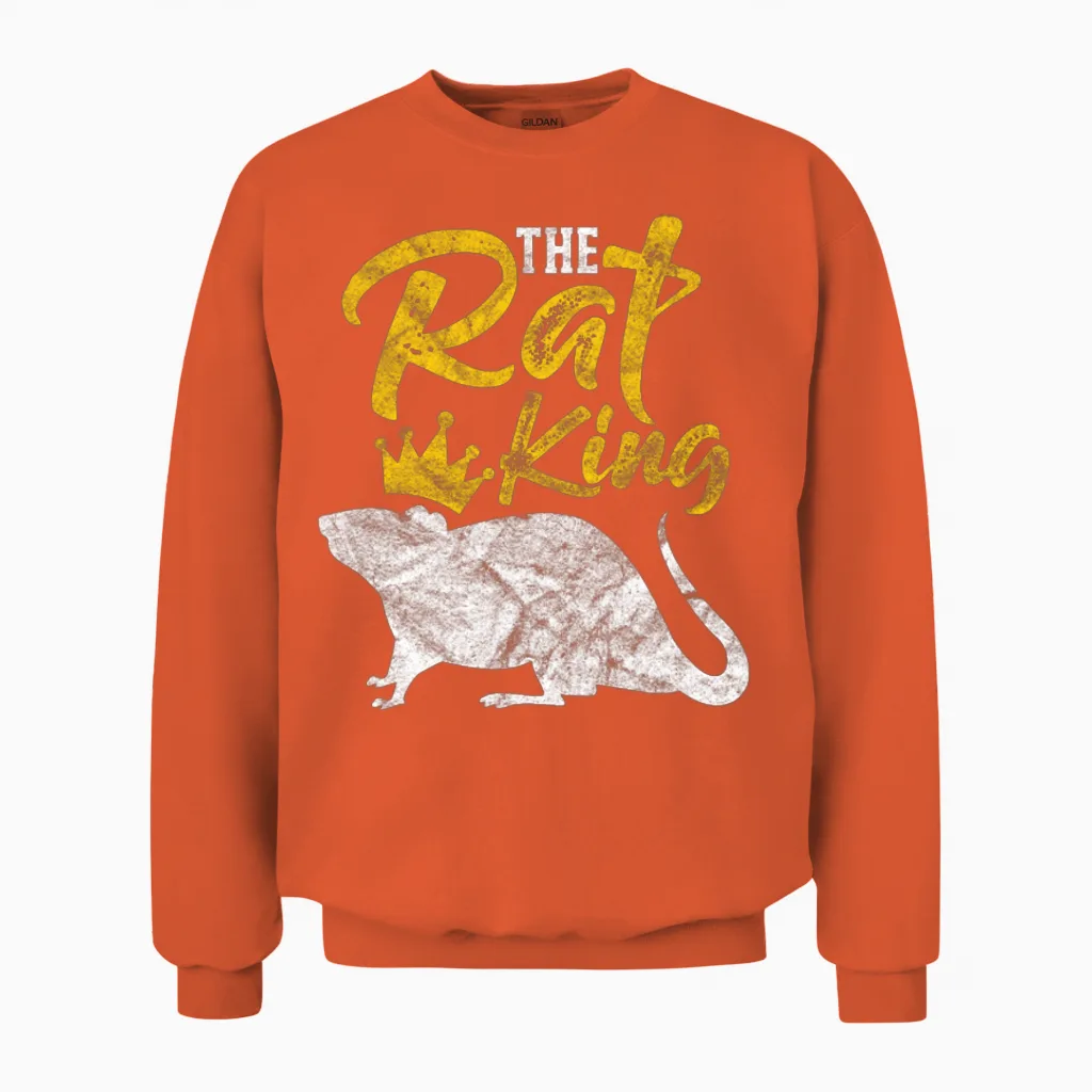 The Rat King Vintage Unisex Sweatshirt in Orange