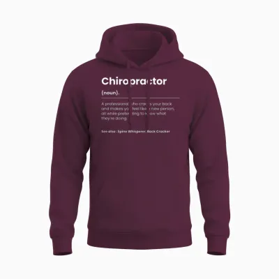 Funny Chiropractor Unisex Hoodie - Maroon