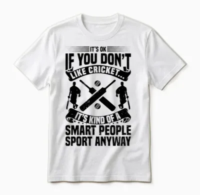 Cricket Quotes Cricket Player Cricketing Cricket Unisex T-Shirt - White