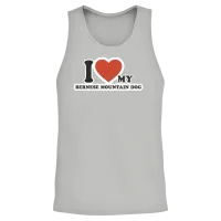 I-Love Pet Dog Dog-Breed Bernese Mountain Dog Unisex Tank Top - Ash – 2