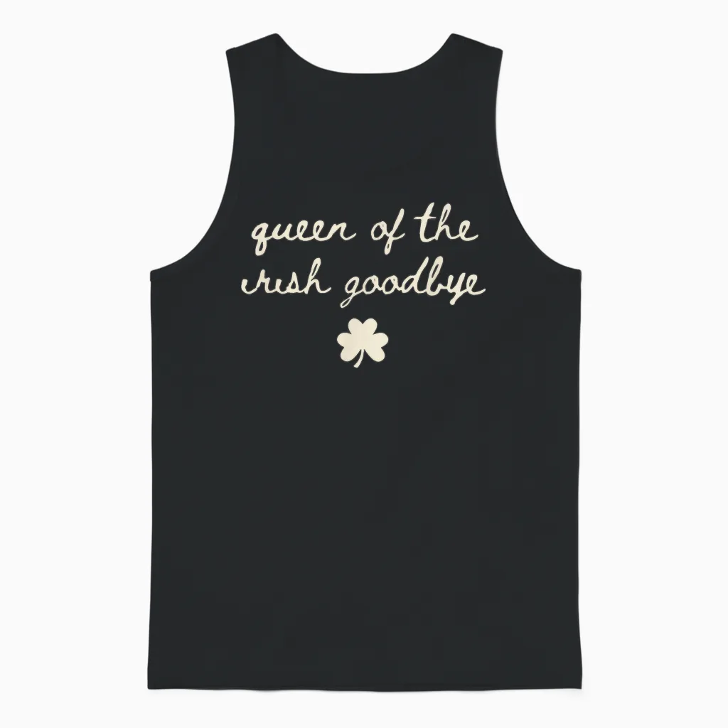 Irish Party Queen of the Irish Goodbye Unisex Tank Top in Black