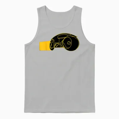 Disney Tron Original 1982 Movie Game Grid Light Cycle Unisex Tank Top - Ash