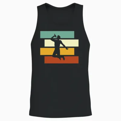 Singer Retro Unisex Tank Top - Black