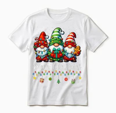 Gnomes Xmas Shirts Merry Christmas Gnome Men Women Unisex T-Shirt - White