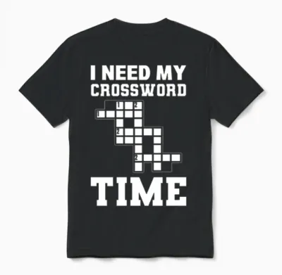 Crossword Puzzle Lover Dissectologist Unisex T-Shirt - Black