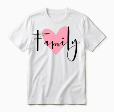 Family Heart Love Gift Idea Unisex T-Shirt - White