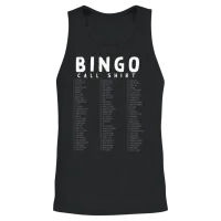 Bingo Call Chart , Bingo Player Unisex Tank Top - Black – 2
