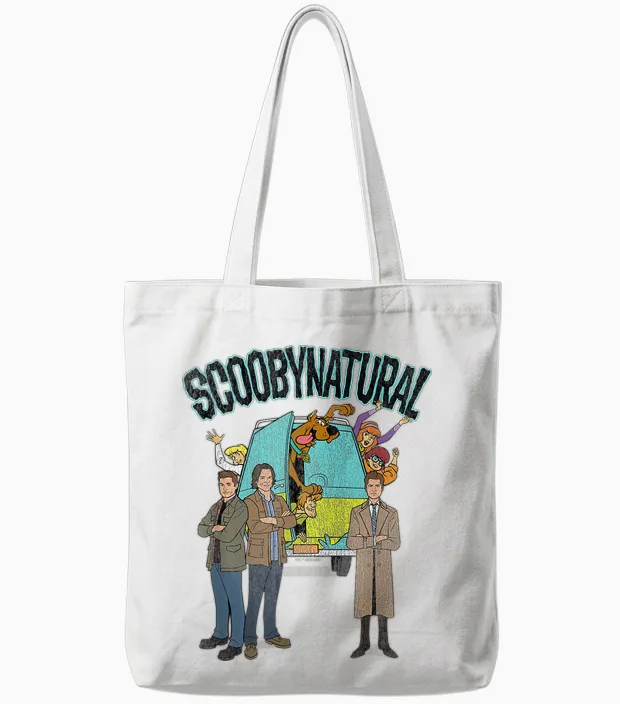 Scooby-Doo Scoobynatural Supernatural Mystery Ride Tote Bags in White