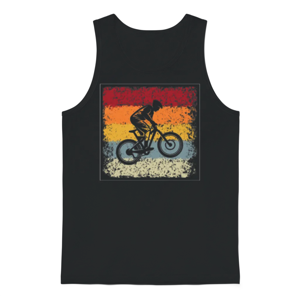 Mountainbike Retro Unisex Tank Top - Black