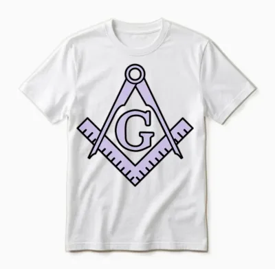 Freemason Classic Emblem Unisex T-Shirt - White