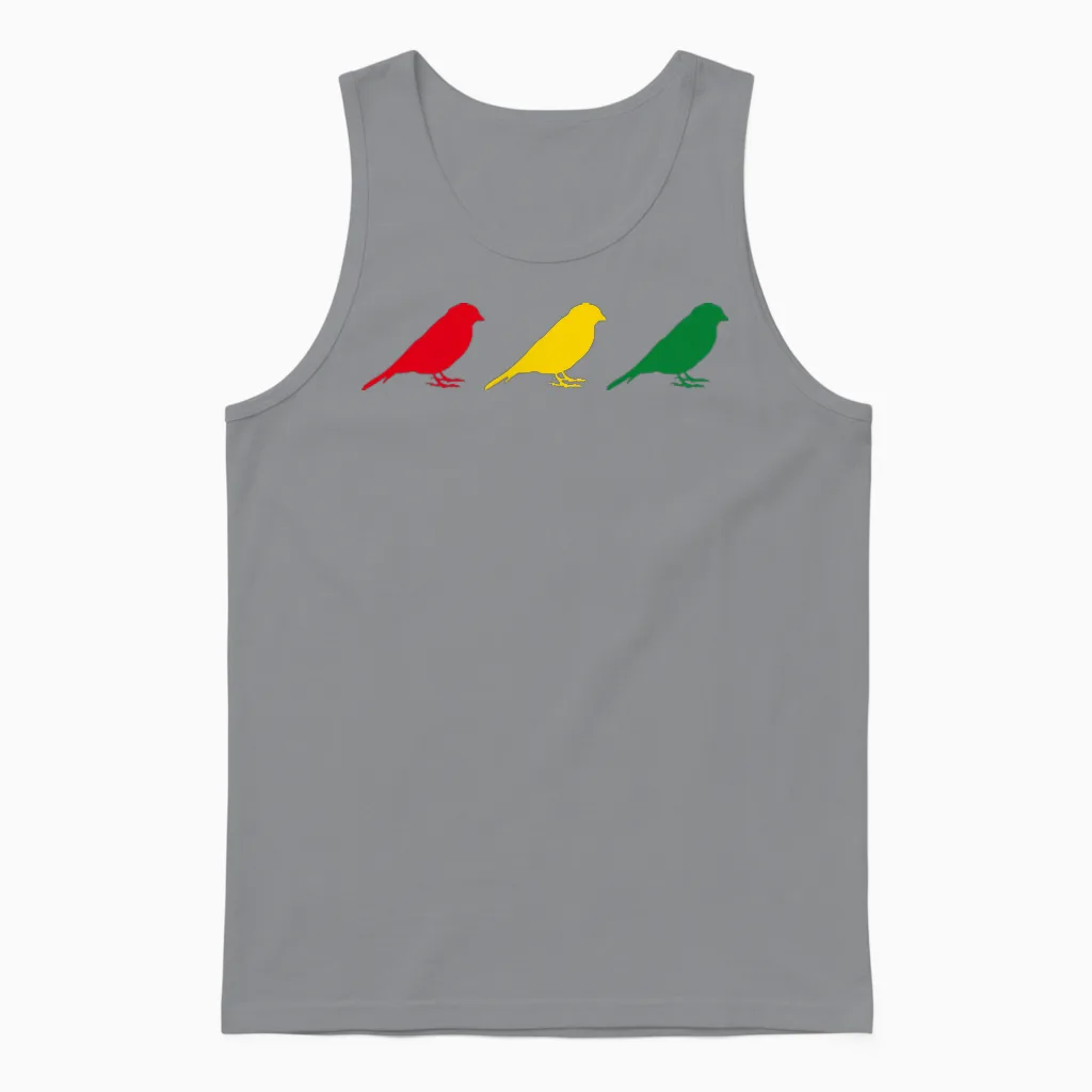 Good Vibes Only Rastafari Music Rasta Jamaica Reggae T-Shirt, Black, S Unisex Tank Top in Sport Grey