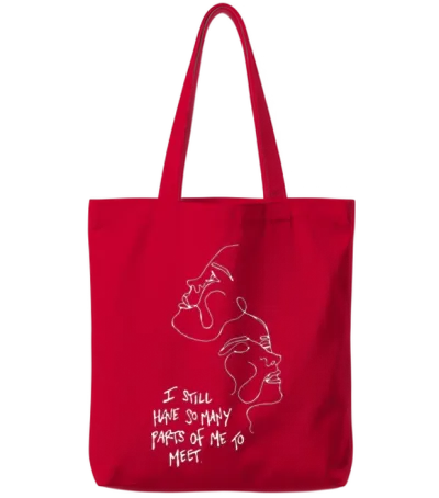 I Still Have So Many Parts of Me to Meet Tote Bags - Red