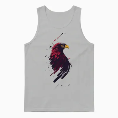 Fanny,beautiful Red Eagle Design .cool Eagl Design Unisex Tank Top - Ash