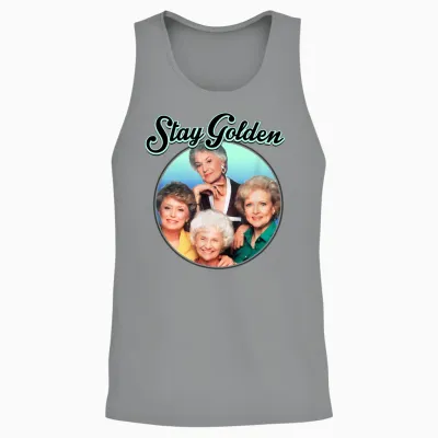 The Golden Girls - Stay Golden Unisex Tank Top - Sport Grey