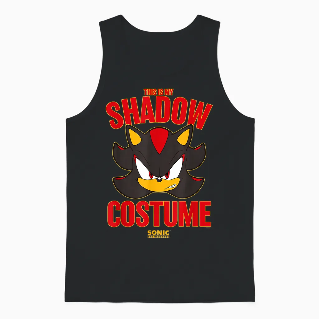 Sonic the Hedgehog Halloween This Is My Shadow Costume Unisex Tank Top in Black