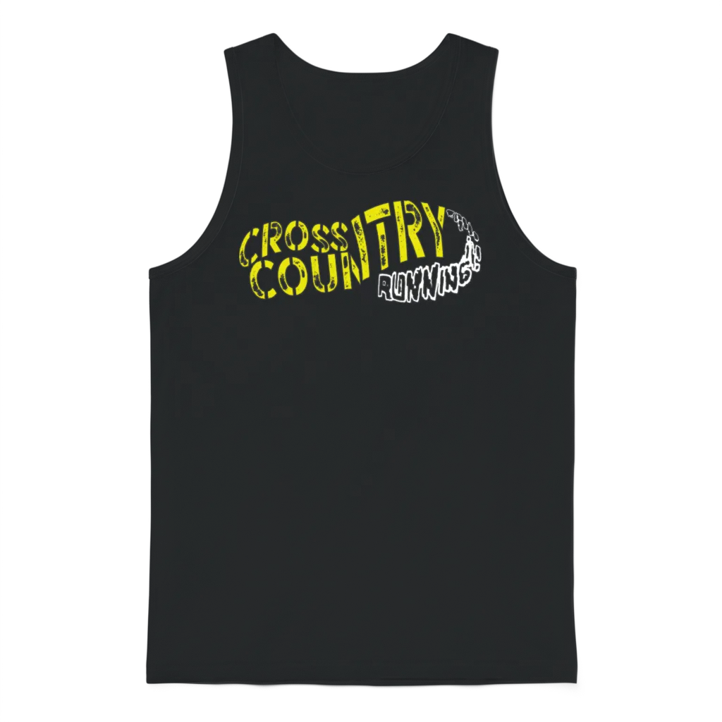 Xc Cross Country Running Farm & Unisex Tank Top - Black