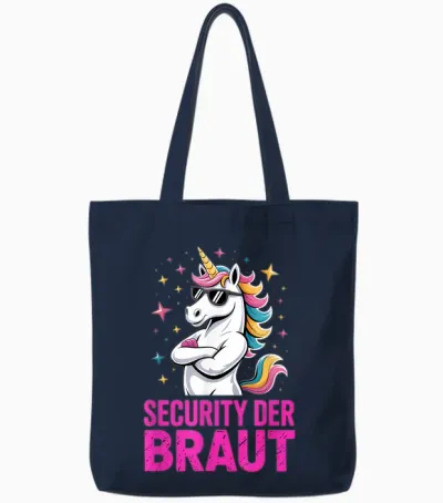 Security Der Braut Junggesellenabschied Jga Tote Bags - Navy