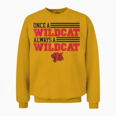 High School Musical Once Wildcat Always Unisex Sweatshirt - Gold