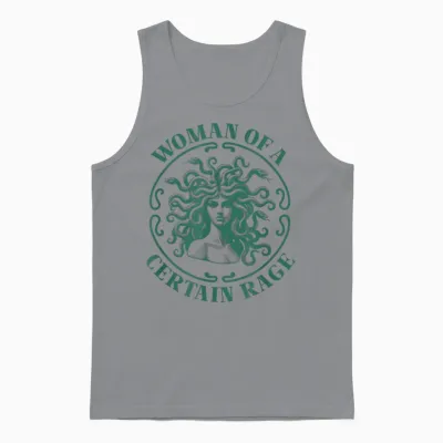 Die Frau Einer Gewissen Wut Medusa Unisex Tank Top - Sport Grey