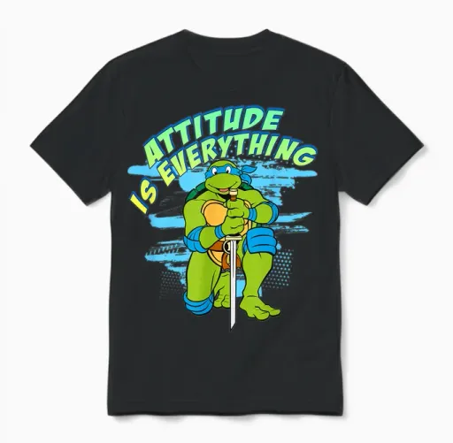 Leonardo - Attitude Is Everything Unisex T-Shirt in Black